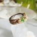 Labradorite, Polymer Clay and Stainless Steel Fantasy Ring Side View 1