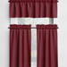 Solid Red Valances and Cafe Curtains, 100% USA Cotton – Vibrant Red, Burgundy, and Dark Merlot – Custom Sizes Available