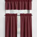 Solid Red Valances and Cafe Curtains, 100% USA Cotton – Vibrant Red, Burgundy, and Dark Merlot – Custom Sizes Available