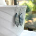Blue Steel Mother of Pearl Earrings by MariesGems.