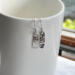 Petite, hammered sterling silver bar earrings by MariesGems.