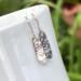 Petite, hammered sterling silver bar earrings by MariesGems.