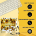 Center name personalization example. size - 9.4" x 7.9". Mouse pad personalized with butterflies and sunflowers. Heat resistant
