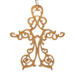 Handmade Wooden Victorian Style Fretwork Christmas Tree Ornament Handmade In the USA