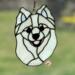 American Eskimo Stained Glass Suncatcher