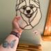 American Eskimo Stained Glass Suncatcher