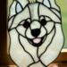 American Eskimo Stained Glass Suncatcher