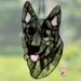 Mudi Stained Glass Suncatcher- black