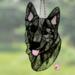 Mudi Stained Glass Suncatcher- black