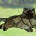 Persian Stained glass suncatcher- Tabby gray