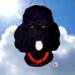 Poodle Stained Glass Suncatcher-  black