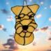 Soft Coated Wheaten Terrier Stained Glass Suncatcher