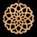 Handcrafted Wooden Victorian Style Fretwork Christmas Tree Ornament Made In USA