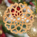Handcrafted Wooden Victorian Style Fretwork Christmas Tree Ornament Made In USA