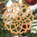 Handcrafted Wooden Victorian Style Fretwork Christmas Tree Ornament Made In USA