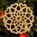 Handcrafted Wooden Victorian Style Fretwork Christmas Tree Ornament Made In USA