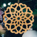 Handcrafted Wooden Victorian Style Fretwork Christmas Tree Ornament Made In USA