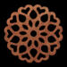 Handcrafted Wooden Victorian Style Fretwork Christmas Tree Ornament Made In the USA