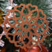 Handcrafted Wooden Victorian Style Fretwork Christmas Tree Ornament Made In the USA