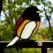 Junco- Oregon stained glass Suncatcher