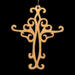Handcrafted Wooden Victorian Style Fretwork Christian Cross - Made In USA