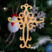 Handcrafted Wooden Victorian Style Fretwork Christian Cross - Made In USA