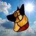 German Shepherd Ornament in Black and Tan