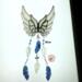 Little Angel Wind Chime by Robin C. Hary- blue