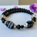 A beautiful handmade wrap black bracelet