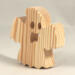 Wood Halloween Ghost Cutout Handmade Freestanding Unpainted Ready to Paint use as Halloween Decor or Toys Snazzy Spooks Collection