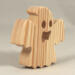 Wood Halloween Ghost Cutout Handmade Freestanding Unpainted Ready to Paint use as Halloween Decor or Toys Snazzy Spooks Collection