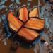 Mini Maple suncatcher in Orange
