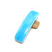 Blue fused glass French barrette