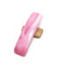 Pink fused glass French barrette