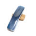 Blue fused glass French barrette
