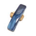 Blue fused glass French barrette