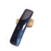 Blue fused glass French barrette
