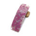 Pink and white fused glass French barrette