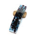 Blue fused glass French barrette