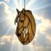 Tennessee Walking Horse Suncatcher by Robin C. Hary- Palomino with short blaze marking.