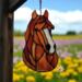 Mustang Suncatcher by Robin C. Hary-  shown in Light Chestnut with blasé.