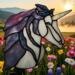 Unicorn by Robin C. Hary- shown in purples and White