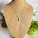 Dainty Mother of Pearl Sterling Silver Necklace on Bust
