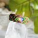 Opal, Polymer Clay and Stainless Steel Glow in the Dark Fantasy Ring