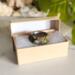 Opal, Polymer Clay and Stainless Steel Glow in the Dark Fantasy Ring in Packaging