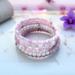 This is a beautiful handmade memory wire bracelets that wraps 5 times.