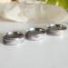 Northern Lights Glow in the Dark Polymer Clay and Stainless Steel Ring; All Sizes Shown