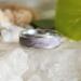 Northern Lights Glow in the Dark Polymer Clay and Stainless Steel Ring