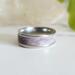 Northern Lights Glow in the Dark Polymer Clay and Stainless Steel Ring