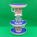 Vibrant cobalt blue tower jewelry dish is stunning and draws your attention immediately. It's almost 8 inches high by 4 plus inches wide.  Vibrant cobalt blue tower jewelry dish is stunning and draws your attention immediately. It's almost 8 inches high by 4 plus inches wide.